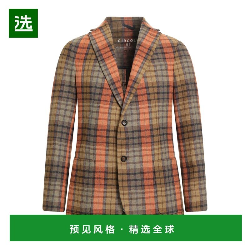 1h可退 香港直邮Circolo 1901 男士 西装外套 orange橙色 舒适时,男装,商务正装西服,淘宝优惠券,粉丝福利购,淘宝优惠卷