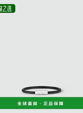 1h可退 欧洲直邮LV/路易威登 男士银色/黑色金属/帆布手链新款