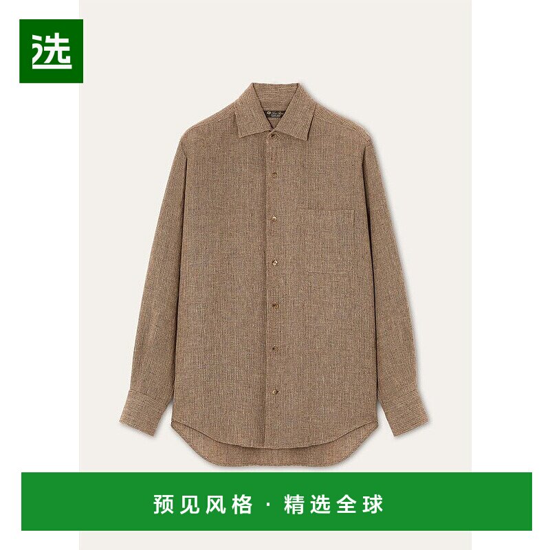香港直邮Loro Piana 诺悠翩雅 女士 Andrè 亚麻衬衫 FAP8080