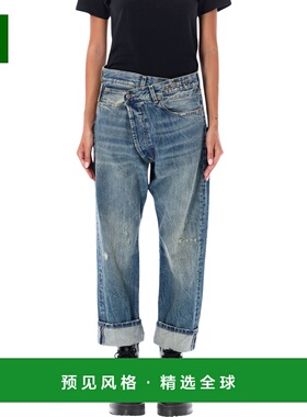 香港直邮R13 女士牛仔裤 26PR13W204873446Q SS2026 蓝色 做旧牛