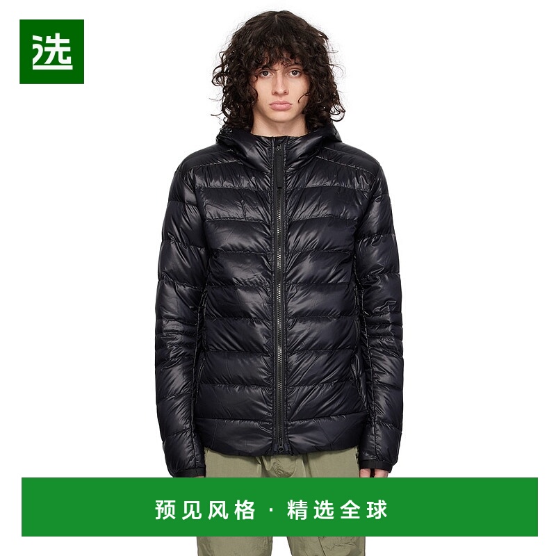 1h可退 香港直邮Canada Goose 加拿大鹅 男士 黑色黑标系列 Croft