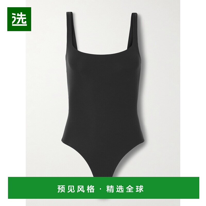 SKIMS 女士 Fits Everybody - Onyx 方形领性感连体衣 BDTHG9吊带图片
