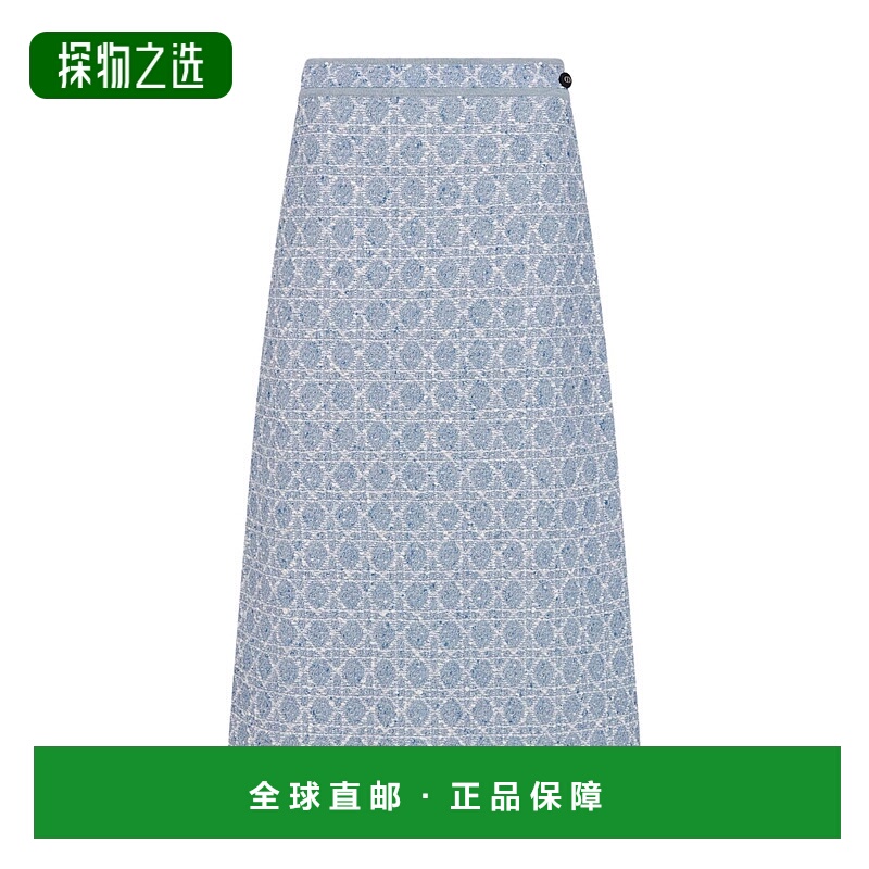 香港直邮Dior 图案半身裙 524J05A7541迪奥