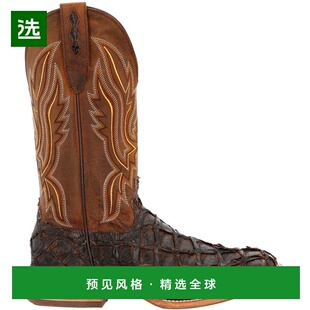 【美国直邮】Durango Premium Exotics Pirarucu 男士方头西部靴
