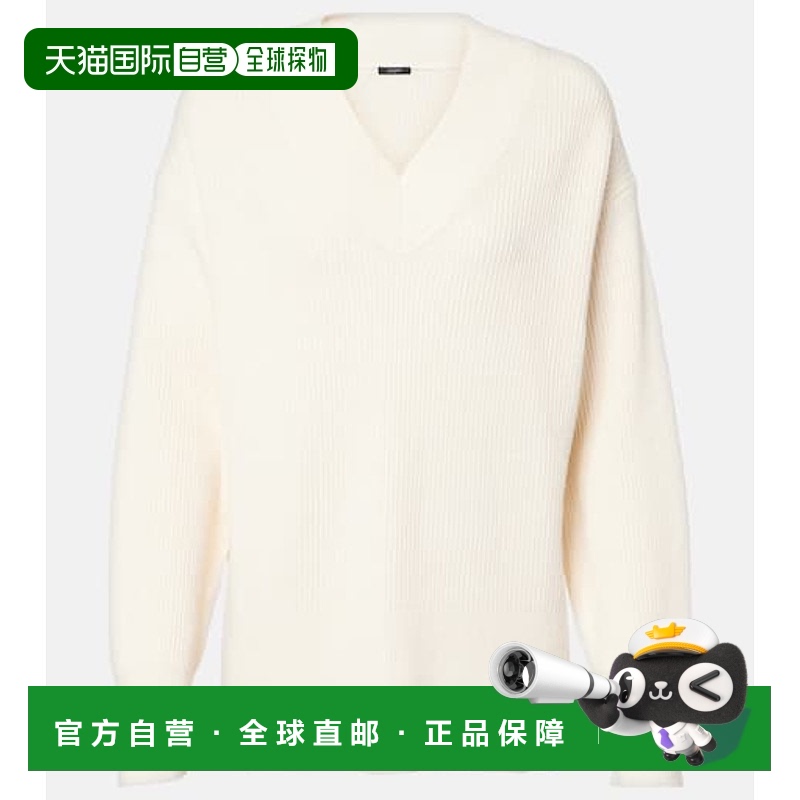 1h可退 香港直邮JOSEPH 约瑟夫 女士 亚麻棉质毛衣 white白色 舒