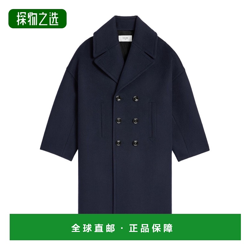 香港直邮Celine 双排扣大衣 RM06N814E.