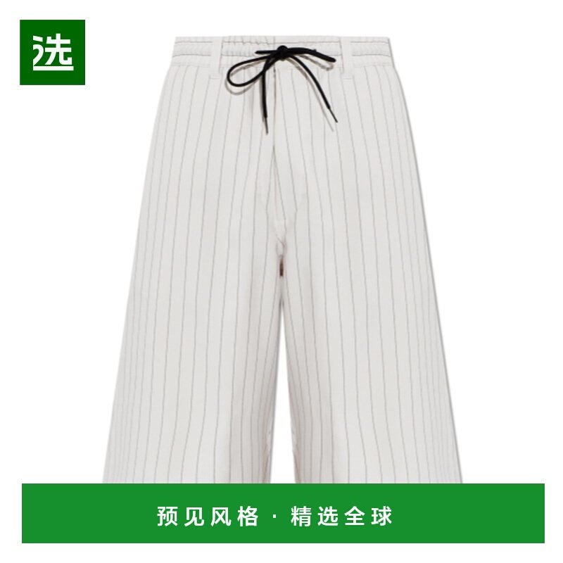 香港直邮Y-3 男士短裤 KR1691 SS2026 白色 条纹抽绳短裤,男装,休闲裤,淘宝优惠券,粉丝福利购,淘宝优惠卷