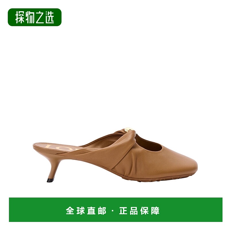 香港直邮Loewe Pebble 纳帕小羊皮高跟凉鞋 L815379X95罗意威