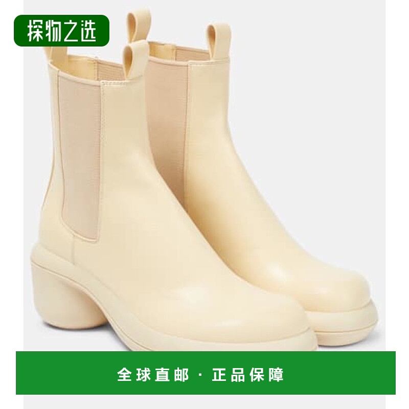 香港直邮Jil Sander 吉尔·桑达 女士 皮质切尔西靴