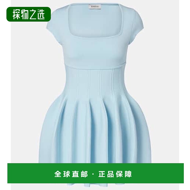 香港直邮Simkhai 女士 Gallagher 迷你连衣裙 blue蓝色 舒适时尚