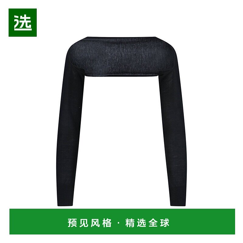 1h可退 香港直邮Alaïa 女士 长袖上衣 AA9S0331K026A black黑色