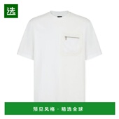 香港直邮Fendi 透气高级感 FY1257APM4潮流穿搭时尚 短袖 口袋T恤