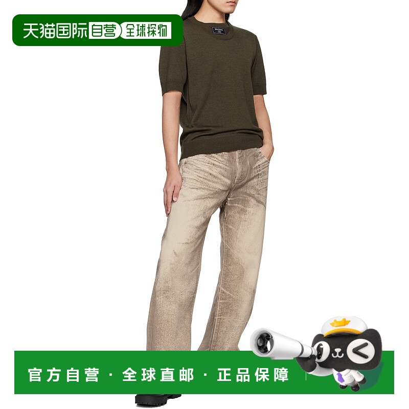 香港直邮Balmain 针织圆领T恤 EH1AL027KH92