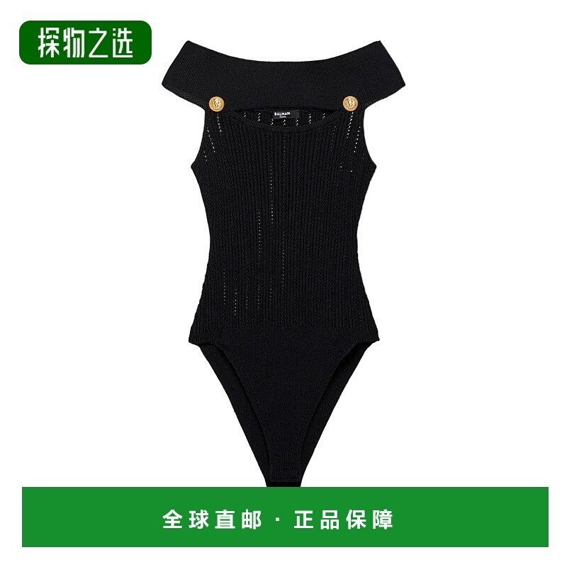 香港直邮Balmain 针织连体衣 AF0BC010KE18性感