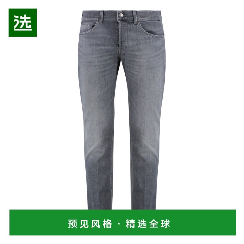 香港直邮DONDUP 男士牛仔裤 UP232DSK318U900 SS2026 灰色 腰带环
