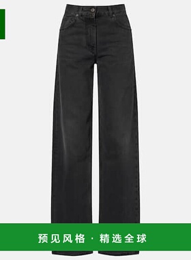 香港直邮The Row 女士 Clair 高腰直筒牛仔裤 black黑色 舒适时尚