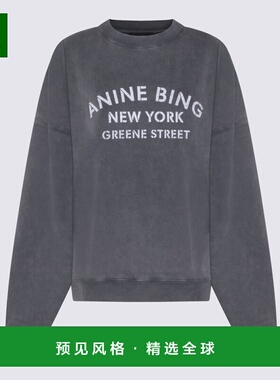 香港直邮Anine Bing 女士卫衣 A0811728WBL1 AW2025 黑色