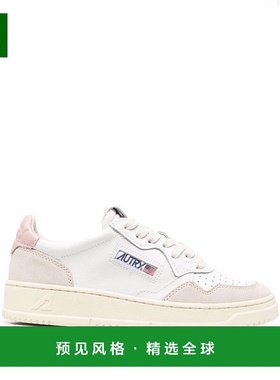 1h可退 香港直邮AUTRY 女士 'Medalist' Details 白色低帮蓝色绒