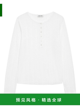 香港直邮Anine Bing 女士卫衣 A0811225OFW26 AW2025 白色 Sweate