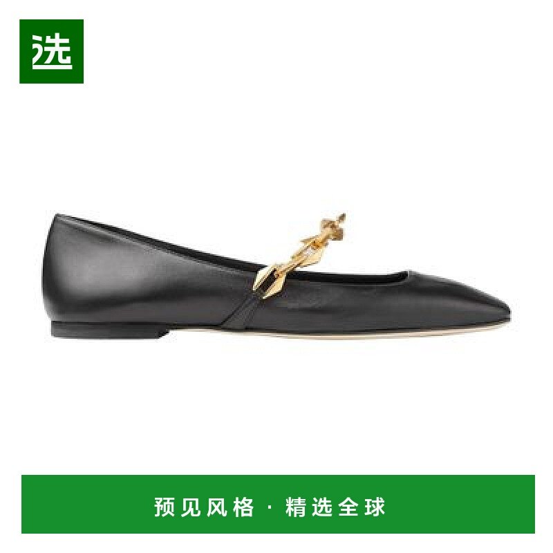 欧洲直邮JIMMY CHOO Diamond Tilda 平底芭蕾舞鞋单鞋