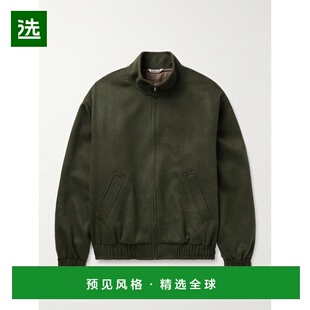 香港直邮AURALEE 男士 驼绒宽身束腰夹克 A25AB03BF53338401