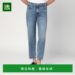 1h可退 香港直邮Frame Denim 女士 washed-effect 浅蓝牛仔裤 100