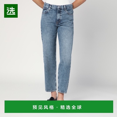 1h可退 香港直邮Frame Denim 女士 washed-effect 浅蓝牛仔裤 100