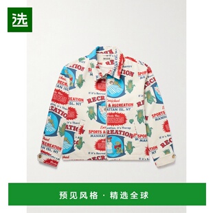 1h可退 Bode 男士 Rec. Enrichment 印花棉质斜纹布夹克