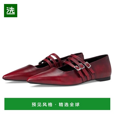 1h可退 【美国直邮】vagabond女士时装单鞋浅口平底尖头真皮系带