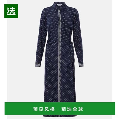 1h可退 香港直邮VERONICA BEARD 女士 Lex 波尔卡圆点真丝混纺衬