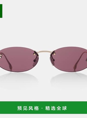 1h可退 香港直邮Fendi 芬迪 女士 First 水晶椭圆形太阳眼镜