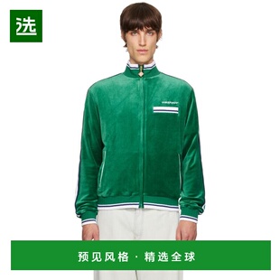 1h可退 【美国直邮】Casablanca 卡萨布兰卡 绿色条纹夹克 男装卫