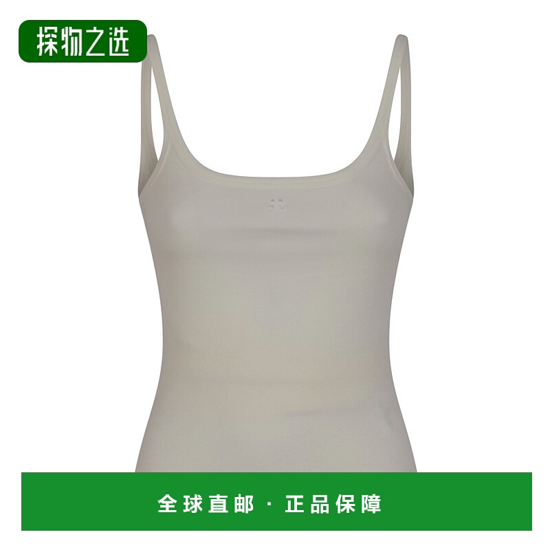 香港直邮Courreges U领吊带背心 126JDE152JS0194