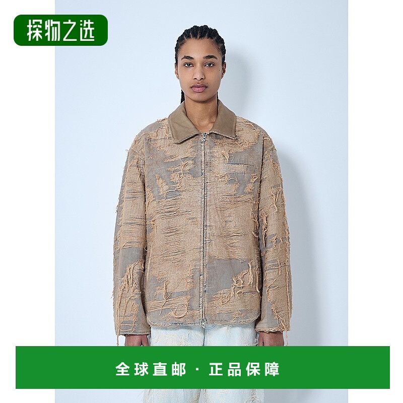 1h可退 香港直邮Diesel 迪赛 男士 驼色 D-Ivar-Fsg 牛仔夹克 A18