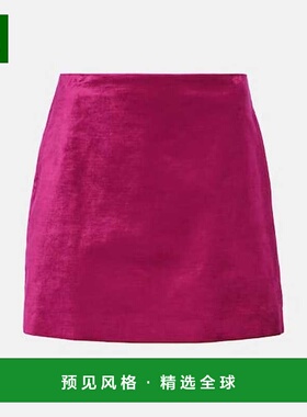 1h可退 香港直邮VERONICA BEARD 女士 Ohemia 天鹅绒迷你半身裙