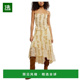 1h可退 香港直邮Free People 自由人 女士 Alejandra 中长连衣裙