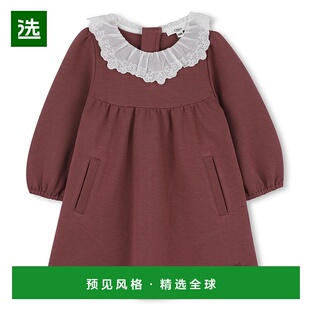 香港直邮Chloe C20711 荷叶边领连衣裙