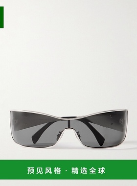 1h可退 香港直邮Celine 思琳 女士 矩形太阳镜 CL40283U metal金