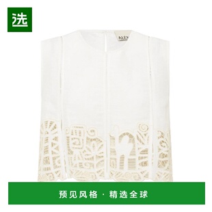 1h可退 香港直邮ALEMAIS 女士 ROSEMARY 刺绣上衣 6089T beige米