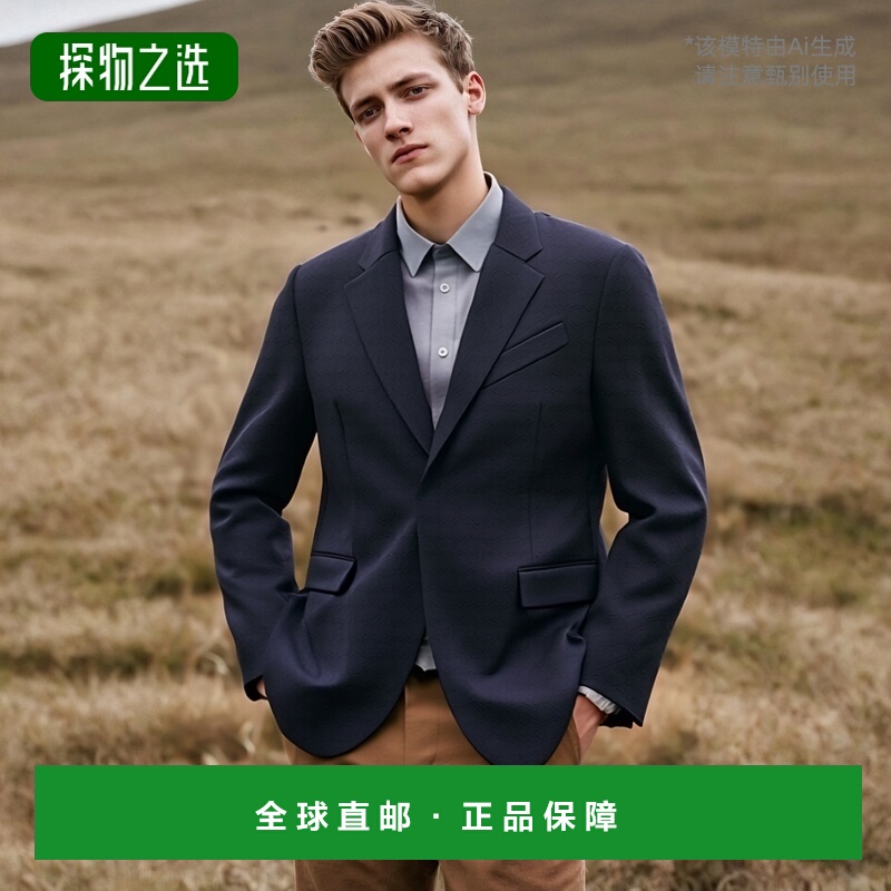 香港直邮Givenchy 单排扣初剪羊毛西装外套 BM30GV15R1纪梵希