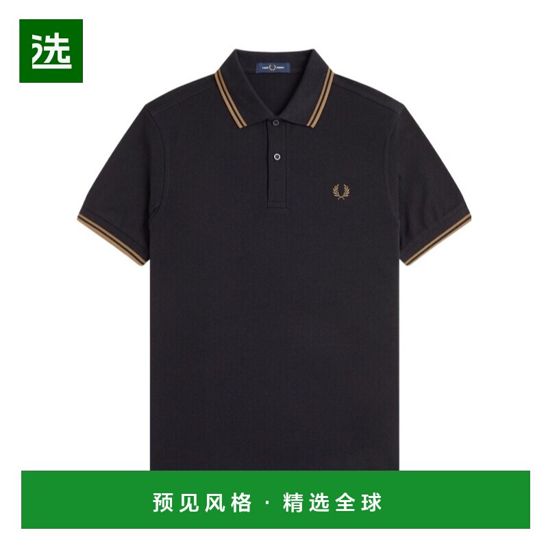 香港直邮FRED PERRY 男士POLO衫 M3600S77 AW2025 黑色 短袖POLO图片