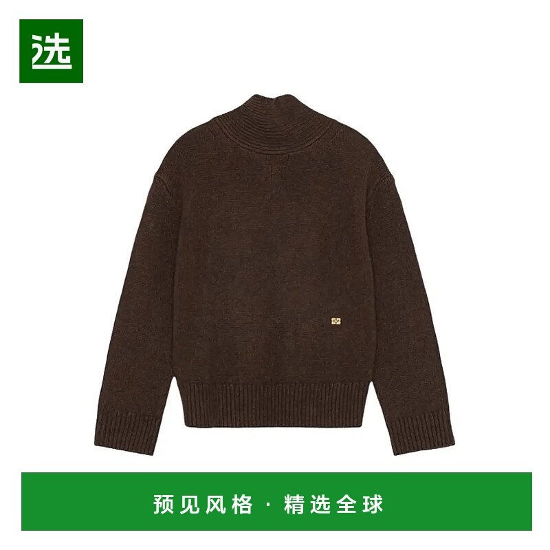 香港直邮GANNI 甘尼 女士 棕色羊毛牦牛毛衣 K2611