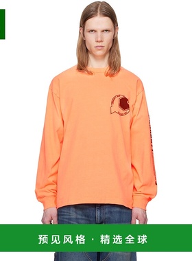1h可退 香港直邮CARHARTT WIP 男士 橙色 L/S Industry T 恤 I034