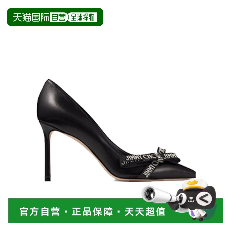 香港直邮Jimmy Choo 尖头高跟鞋 J000158127BLK徽标