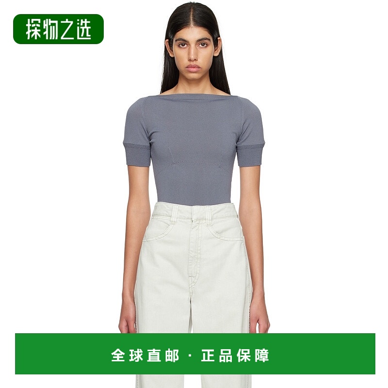 香港直邮Lemaire 女士 灰色 T 恤 TO1044LK1002 舒适时尚