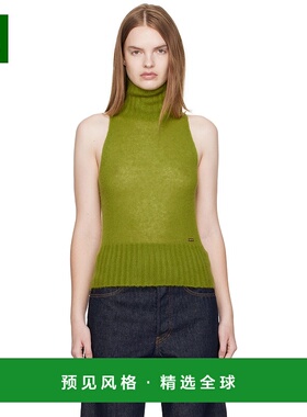 1h可退 香港直邮Tom Ford 汤姆·福特 女士 绿色高领毛衣 MAK1381