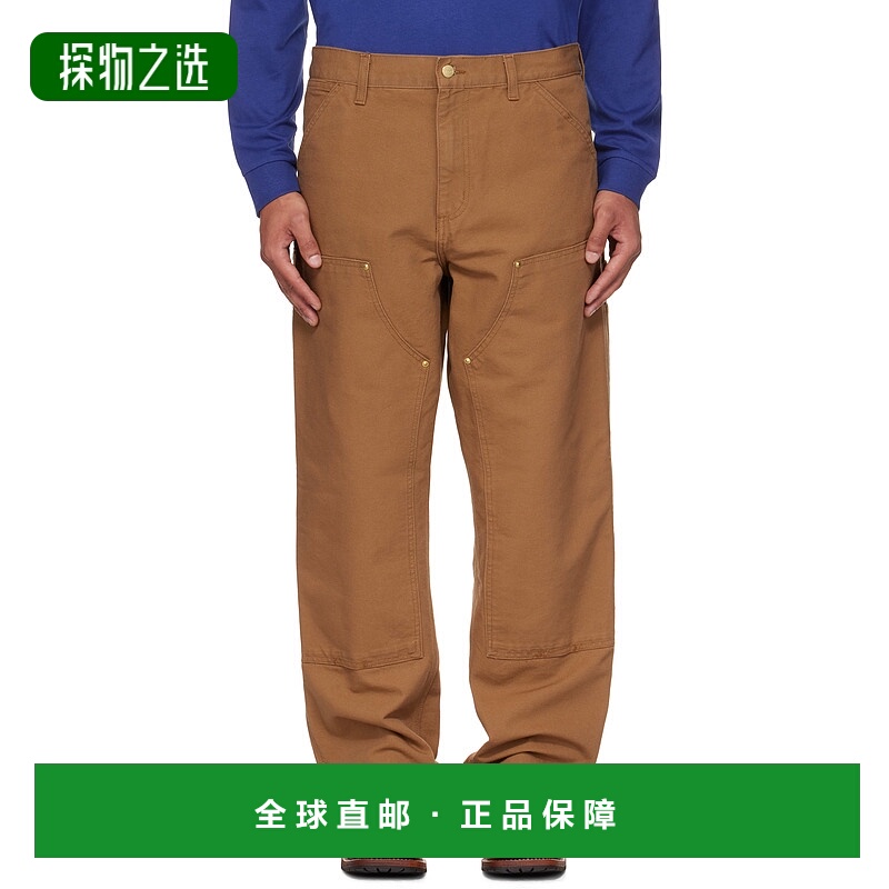 香港直邮CARHARTT WIP 男士 黄褐色 Double Knee 长裤 I031501