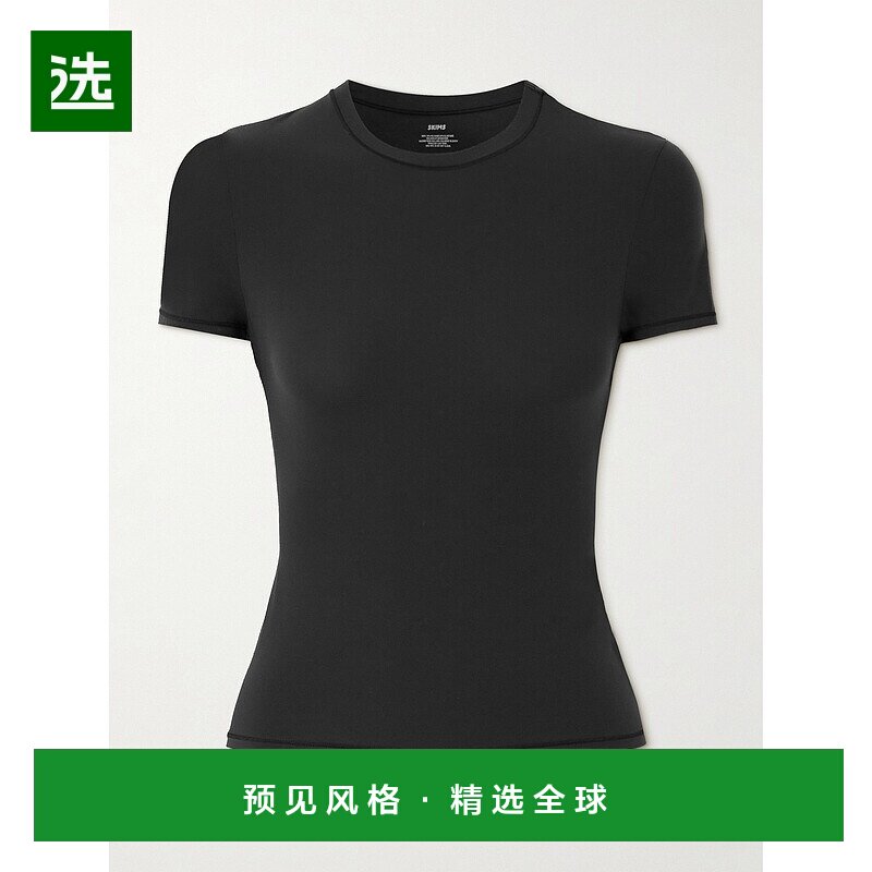 香港直邮SKIMS 女士 Fits Everybody - Onyx T恤 TPTSH9048ONYX