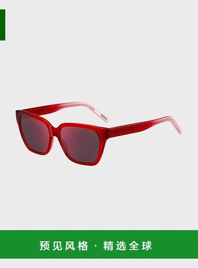 欧洲直邮HUGO BOSS雨果HUGO RED渐变效果镜腿的红色醋酸纤维