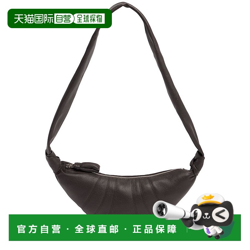香港直邮Lemaire 女士 Croissant小号粒面皮革单肩包